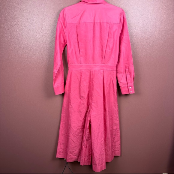 J. Crew Collection Wide leg jumpsuit in bright dahlia size 2 culottes - Picture 7 of 15